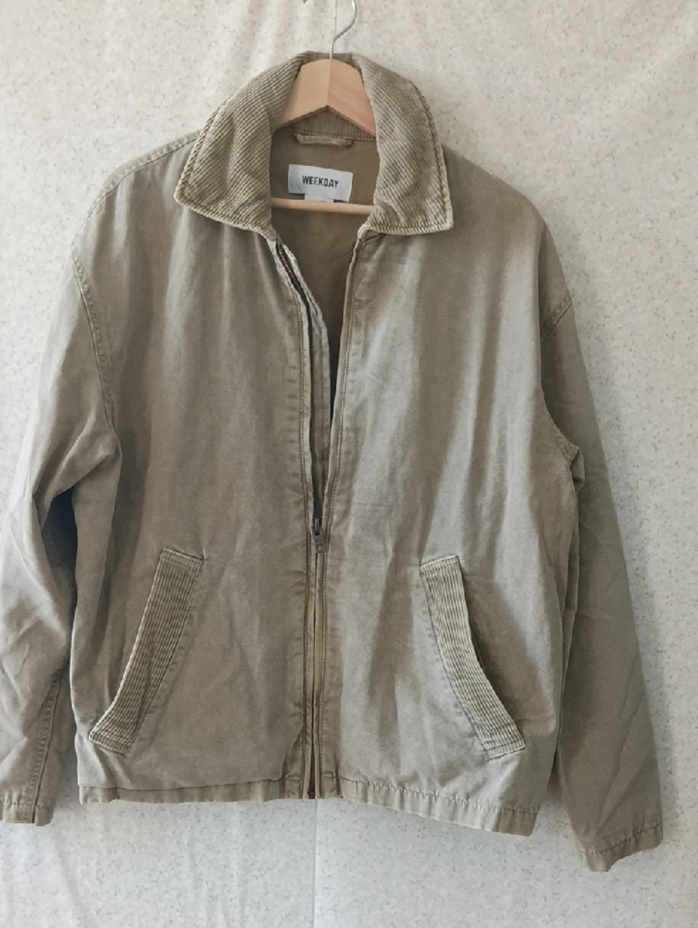 Weekday Tan Corduroy Collar Jacket